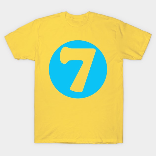 Number Seven #7 T-Shirt by n23tees